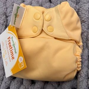 Bumgenius Reusable Cloth Diaper Yellow / Adjust to fit 8-35 Pounds